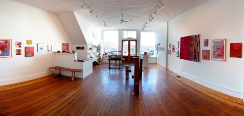 Panorama view of gallery